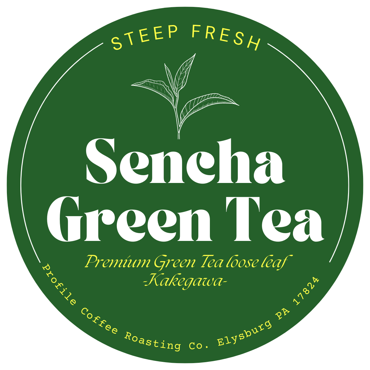 Hand Packed Loose Leaf Tea Singles by Profile Sencha Green Tea 1
