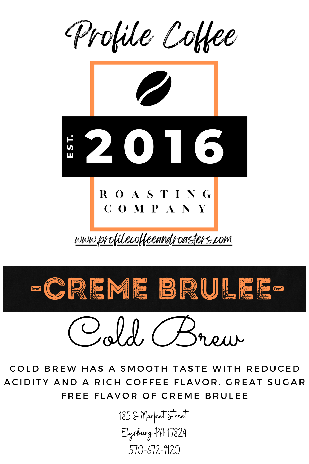 Fresh Roasted Cold Brew Blends by Profile cremebrulee