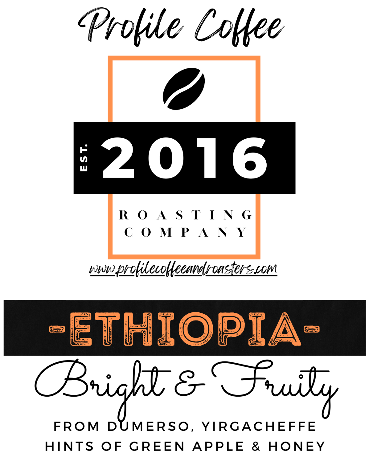 Fresh Roasted Ethiopia Natural Yirgachefee Dumerso by Profile ( 16 oz bags) edit13